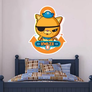 Official Octonauts Kwazii Kitten Wall Sticker Mural - Vinyl Decal OCT017