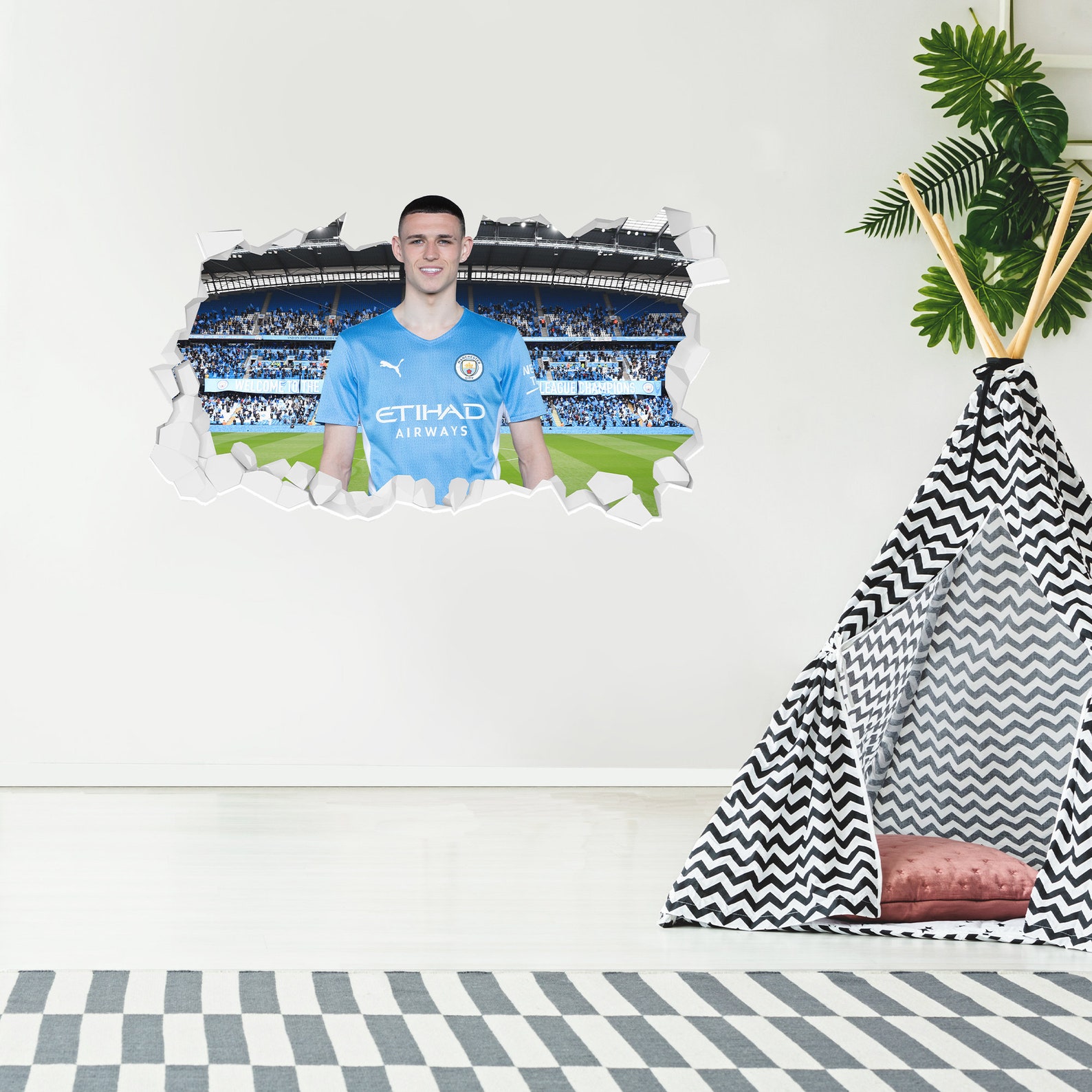 Official Manchester City Wall Sticker Phil Foden 21/22 Etsy