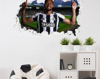 Newcastle United Football Club - Joelinton 25/26 Broken Wall Sticker