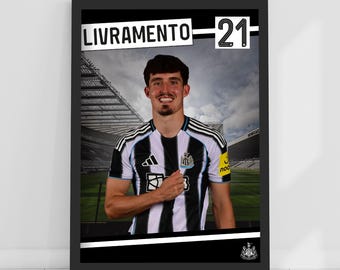 Newcastle United FC Print - Livramento 25/26 Core Poster Football Wall Art