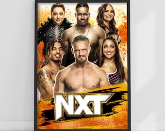WWE Print - Cartel de programación semanal de NXT Wrestling Wall Art
