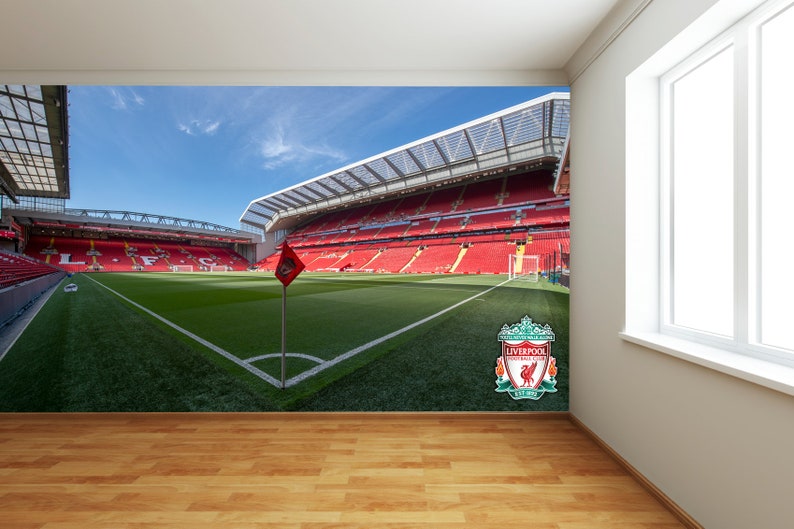 Liverpool FC Anfield Stadion volledige muurschildering afbeelding 5