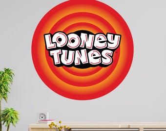 ルーニー・テューンズ™ ウォールステッカー - 円形ロゴ ウォールデカールアート