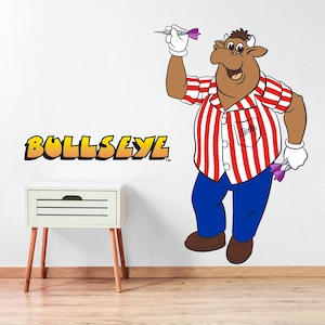 Bullseye Wandsticker - Bully wirft Dart Wandsticker