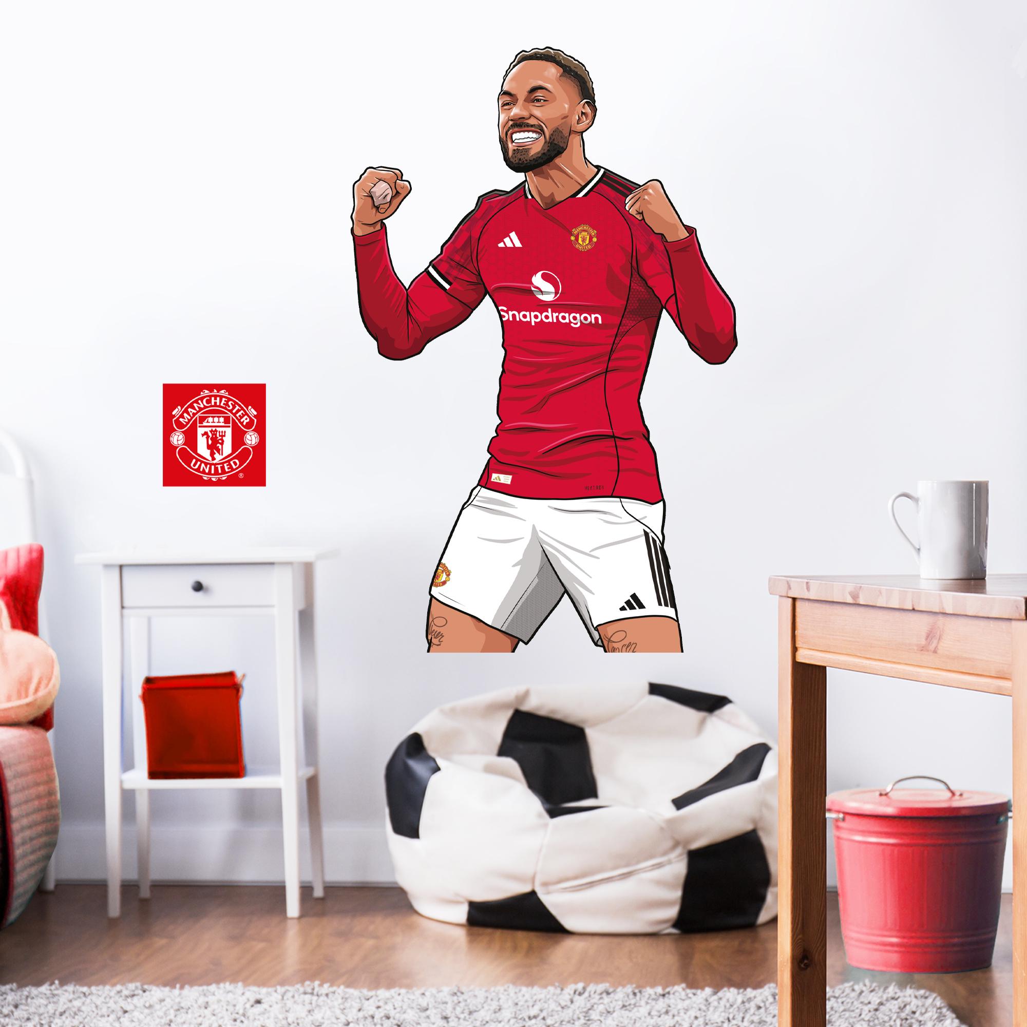 Manchester United FC Wall Sticker - Matheus Cunha 25/26