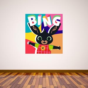 Adhesivo de pared de Bing: gráfico colorido de Bing