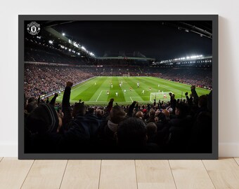 Official Manchester United Print - Stretford End Goal Design