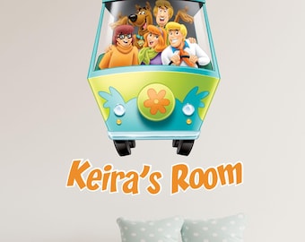 Scooby-Doo™ Wall Sticker – The Mystery Machine Personalised Decal Wall Art