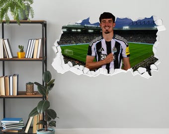 Newcastle United Football Club - Livramento 25/26 Broken Wall Sticker