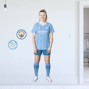 Official Manchester City Wall Sticker - Lauren Hemp 23/24 Player Wall Decal