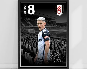 Fulham FC Print - Wilson 23/24 Player Poster Football Wall Art