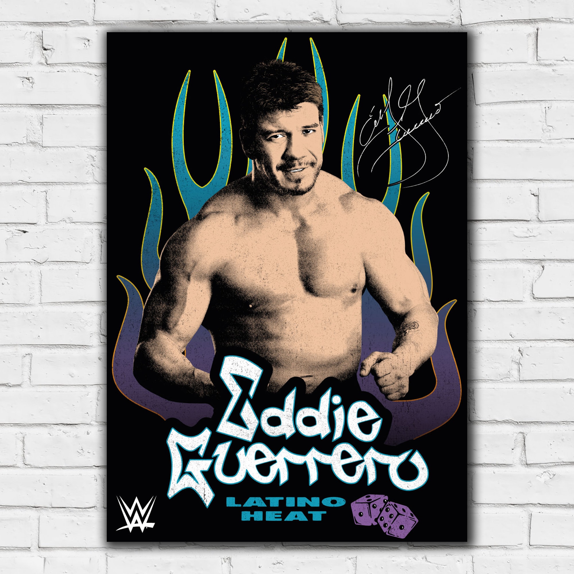 WWE Print - Eddie Guerrero Latino Heat Poster Wrestling Wall Art