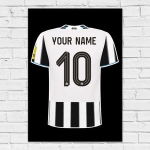 Newcastle United FC Print - 25-26 Personalised Shirt Design Poster Football Wall Art image 2
