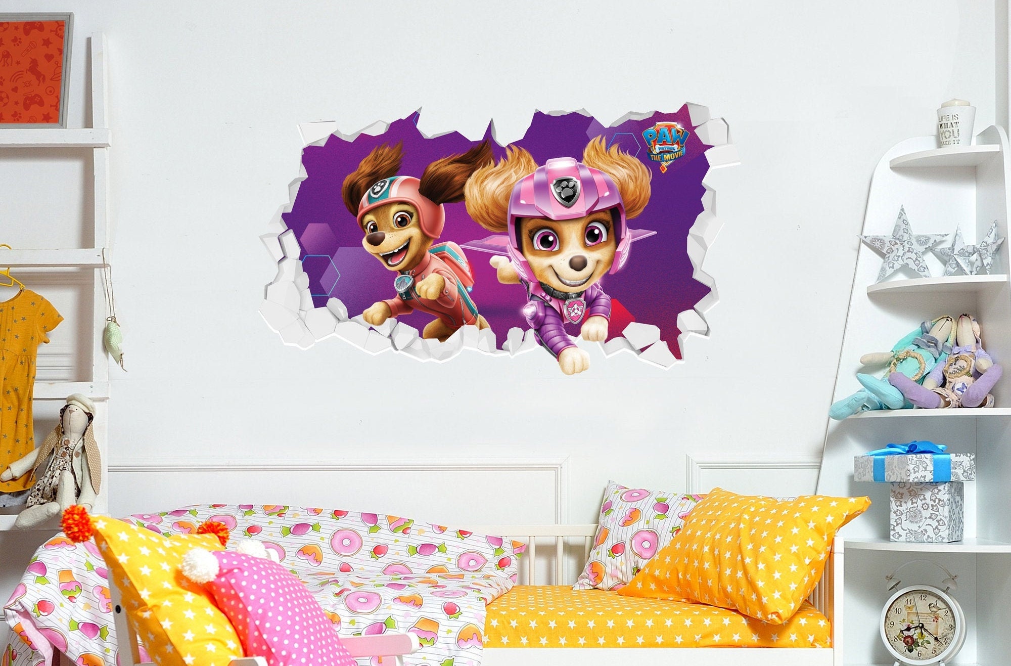 Paw Patrol Movie Skye y Liberty Broken Wall Pegatina -  España