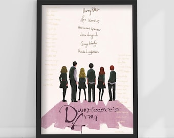 HARRY POTTER™ Print – Dumbledores Armee Skizze Poster Wandkunst