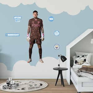 Official Manchester City Wall Sticker - Ederson 24/25 Player Wall Decal