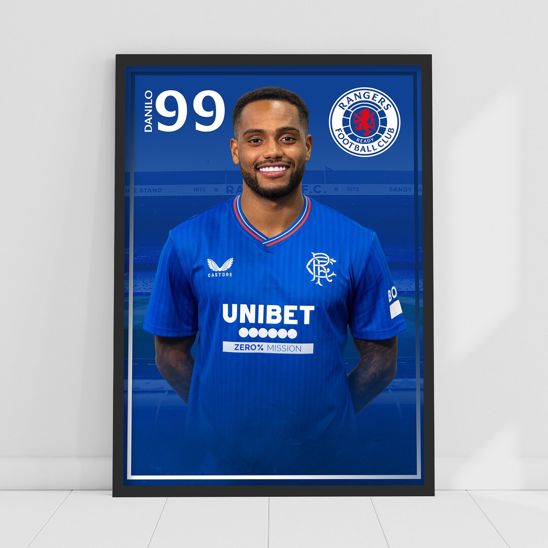 Rangers Football Club Danilo Player Print Football Art - Etsy