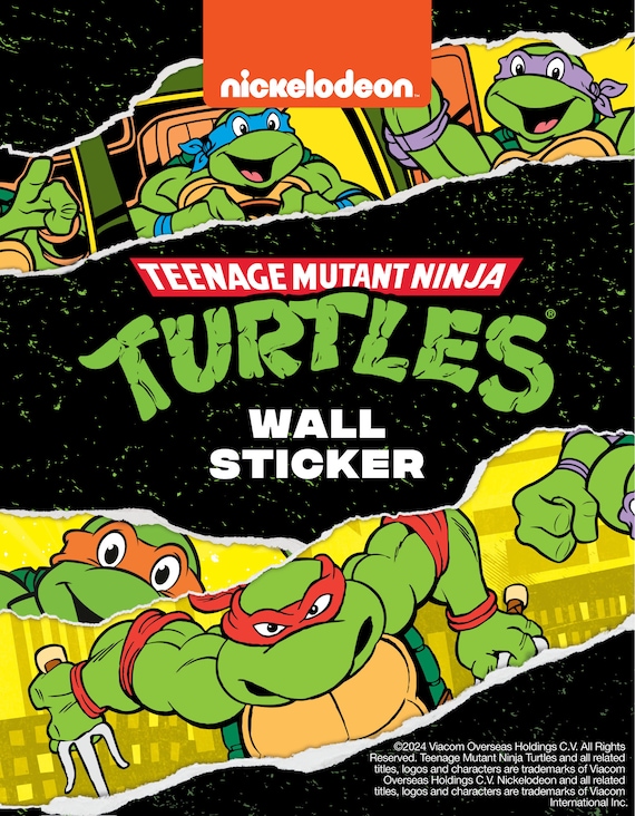 Teenage Mutant Ninja Turtles - Activity Pad Con Oltre 1000 Adesivi Da Colorare E Creare Scene - Libro Gigante 28,9x40,6 Cm, 12 Scene, 7 Fogli Adesivi, Licenza Ufficiale