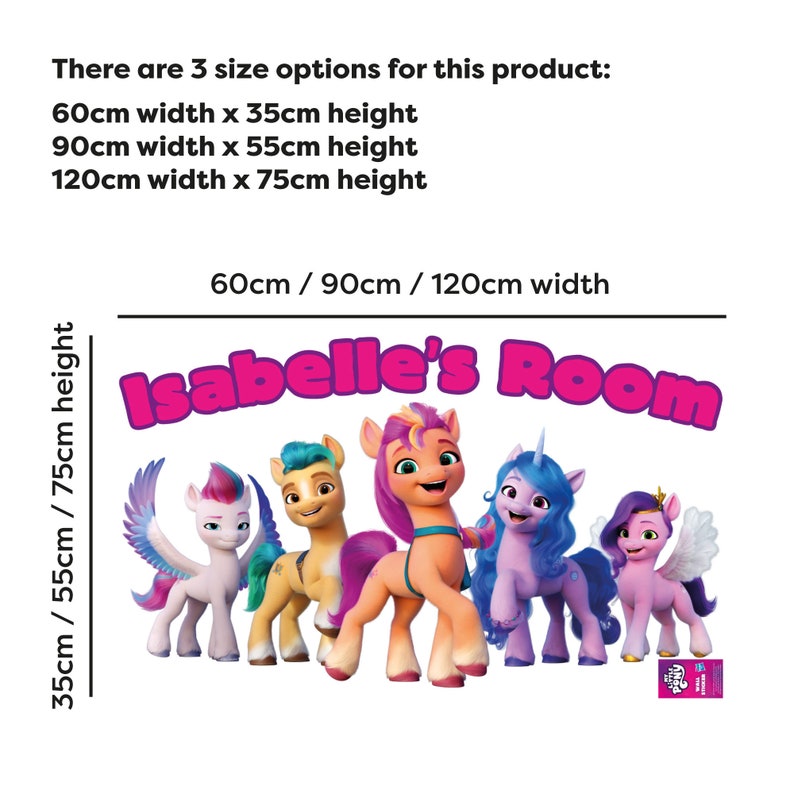 My Little Pony Wall Sticker A New Generation Group - Etsy