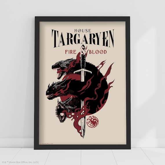 Game of Thrones™ Print – House Targaryen Poster Wall Art