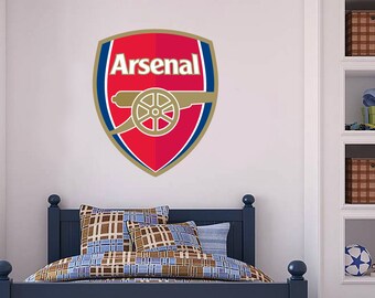 Arsenal Football Club - Crest Mural + Gunners Wall Sticker Set