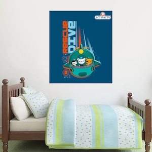 Official Octonauts Submarine Dive Wall Sticker Mural - Vinyl Decal OCT013