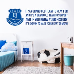 Everton Football Club - &#39;Grand Old Team&#39; Song & Crest Design