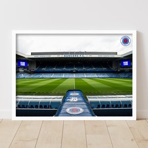 Rangers Football Club Sandy Jardine Stand Stadium Print Football Art