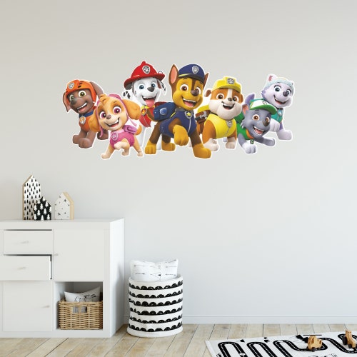 Paw Patrol Craft Wall Decal Wall Mural Stickers Design Etsy