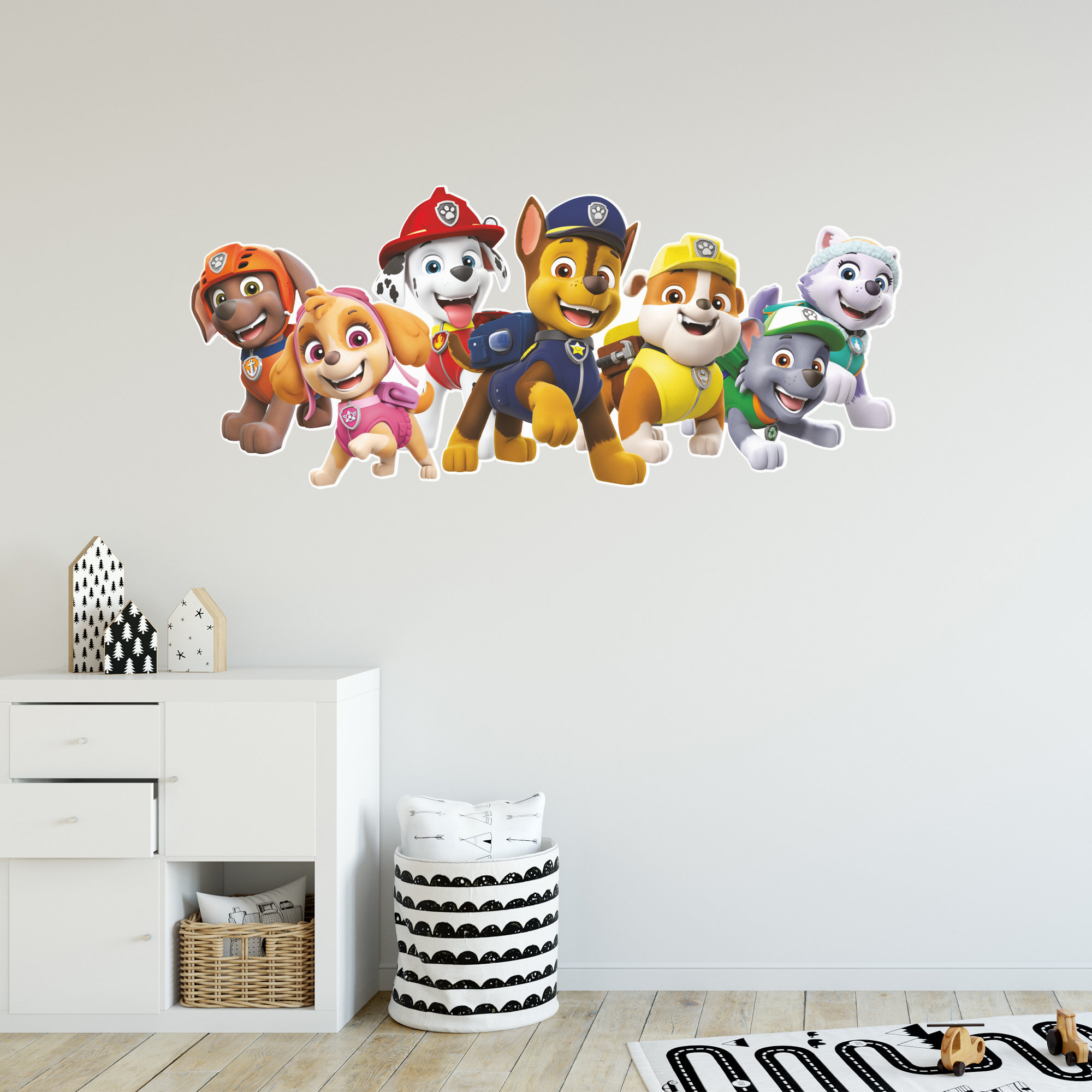 Stickers Pat Patrouille Marshall- Stickers muraux Paw Patrol - Stickers  Muraux Enfant