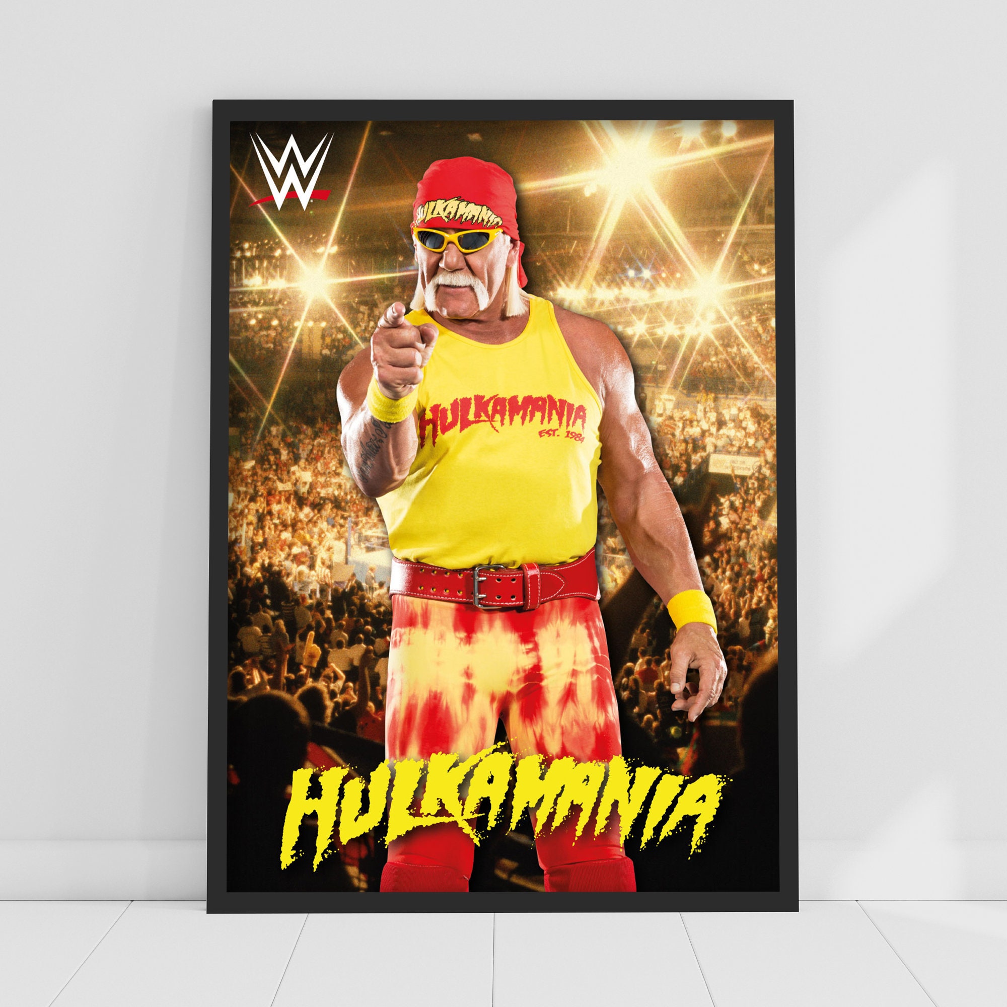 Discover Wrestling Entertainment Print - Hulk Hogan Crowd Poster Wrestling Wall Art
