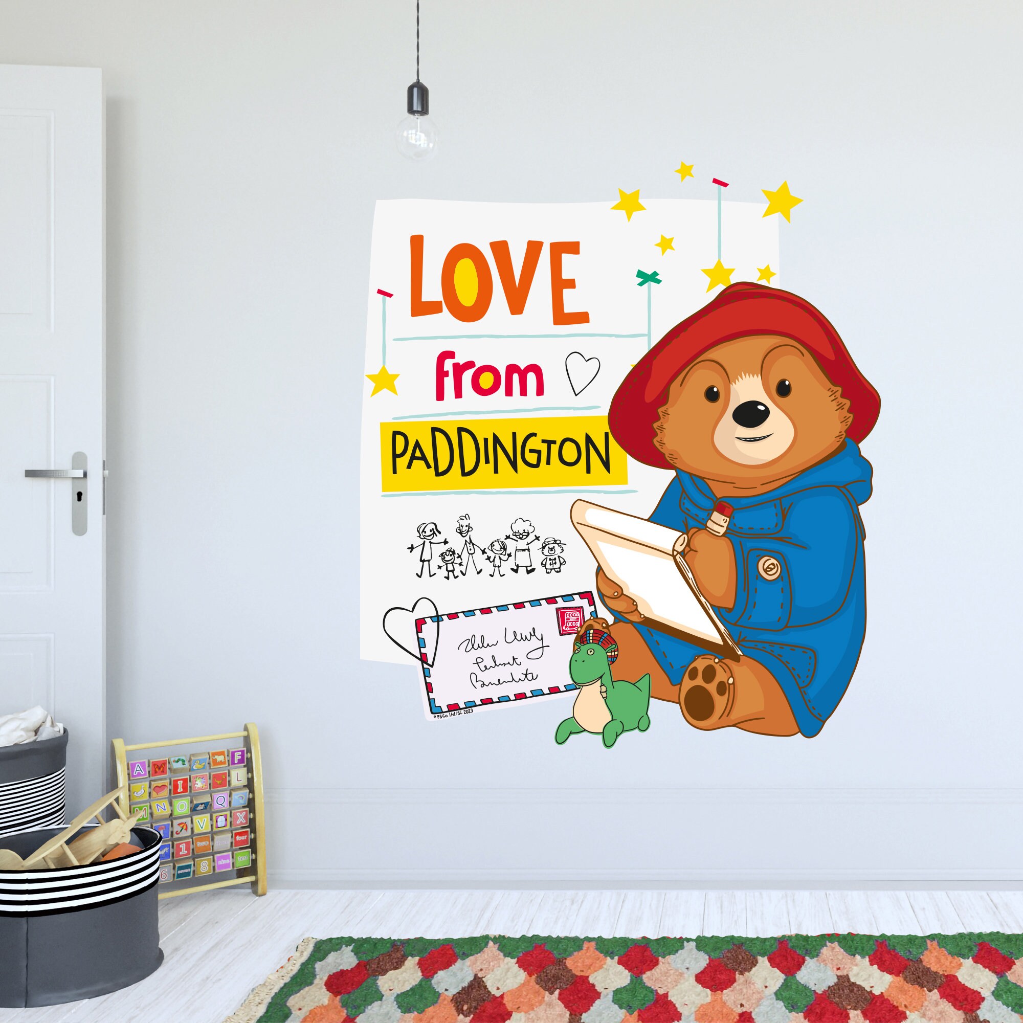 paddington-tv-wall-sticker-love-from-letter-wall-decal-kids-art-etsy