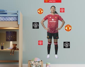 Manchester United FC Wall Sticker - Riviere 24/25 Player + MUFC Decals