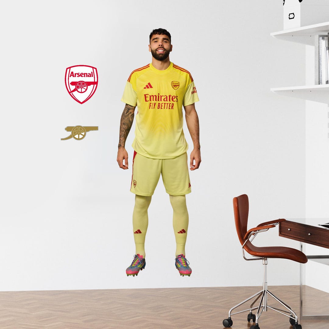 Football Sticker Raya Arsenal FC Wall Sticker - Raya 25/26 Player - Etsy