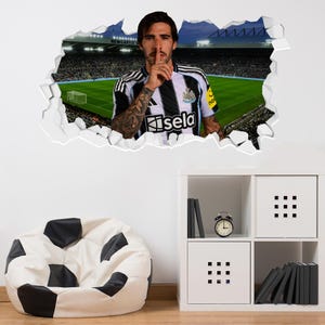 Newcastle United Football Club - Adhesivo de pared roto Tonali 25/26 imagen 1