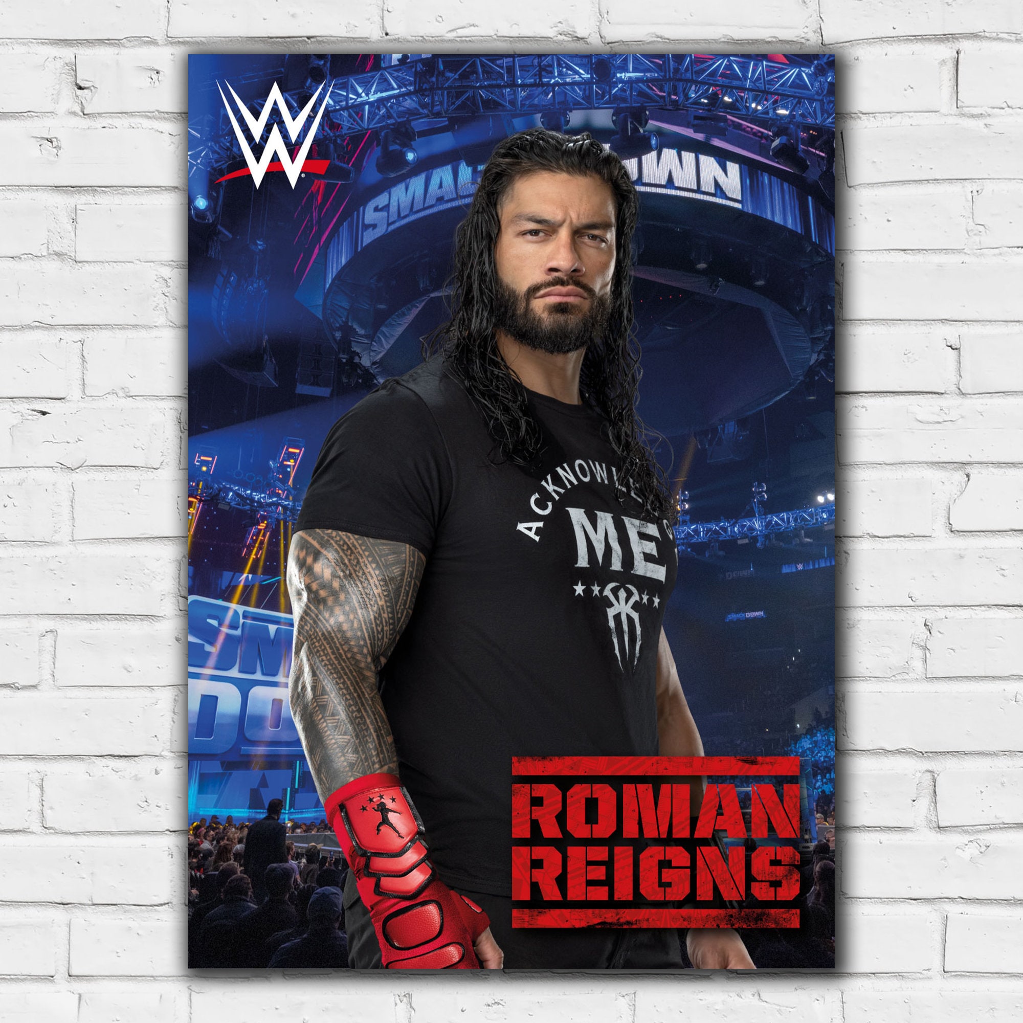 WWE プリント - ロマン・レインズの観客ポスター レスリング