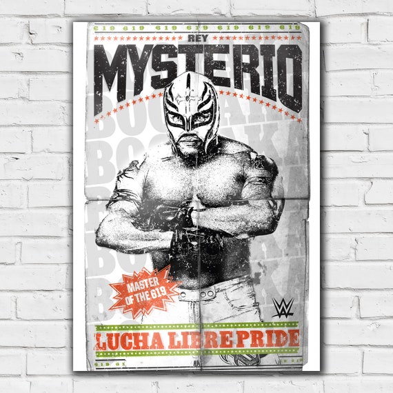 WWE Print - Rey Mysterio Lucha Libre Pride Poster Wrestling Wall