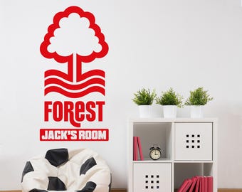 Nottingham Forest FC - Wappen & Name Wandaufkleber
