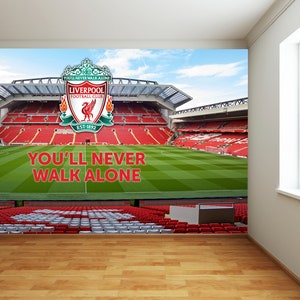 Liverpool FC Anfield Stadium Full Wall Mural imagem 3