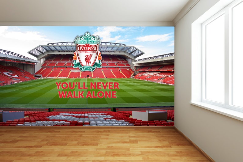 Liverpool FC Anfield Stadion volledige muurschildering afbeelding 3