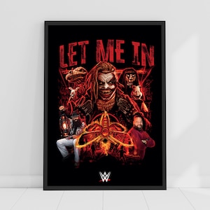 WWE Print - Bray Wyatt Let Me In Red Collage Poster Wrestling Wall Art