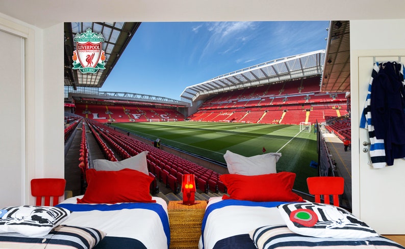 Liverpool FC Anfield Stadium Full Wall Mural imagem 1