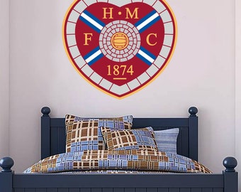Hearts Football Club - Hearts Crest + Wall Sticker Set