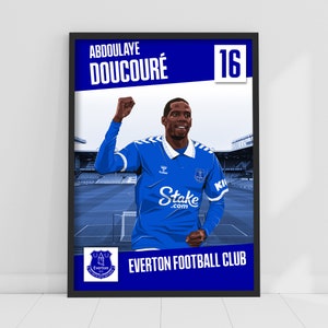 Everton FC Poster - Doumouré Print Design 23/24 Wandkunst