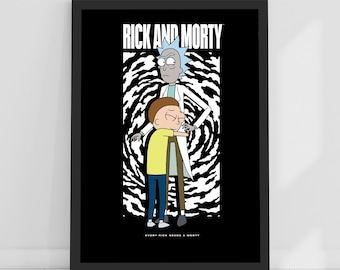 Rick & Morty Cast Signed Autograph A4 Poster Photo Print 