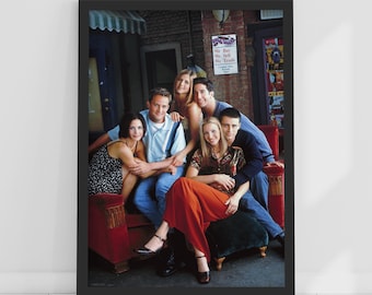 Friends™ Print – Outside Central Perk Group Sofa Photo Poster Wall Art