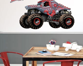 Monster Jam Wall Sticker - ThunderROARus Monster Jam Truck Wall Decal Art