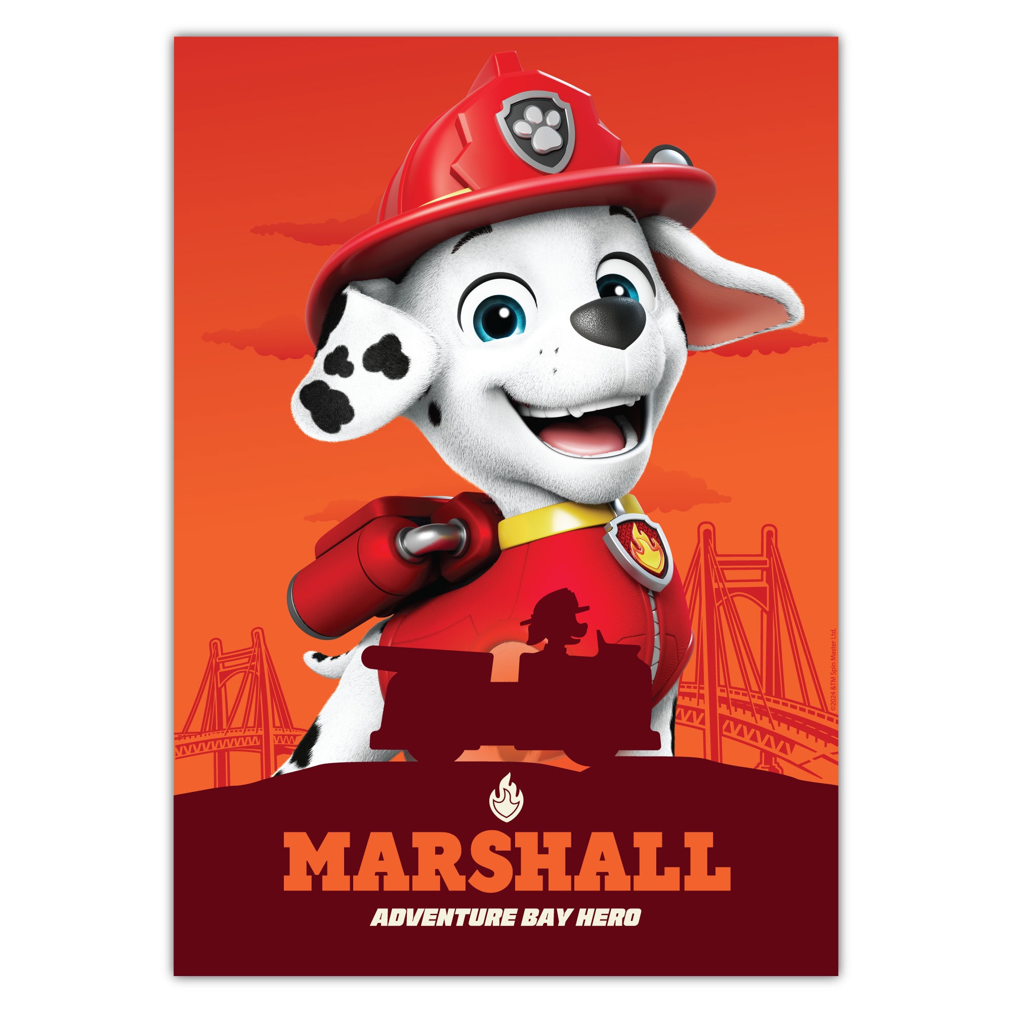 Paw Patrol – Hero Pup Core Marshall – Figurine D’action, Jeu D’imagination, Dès 3 Ans