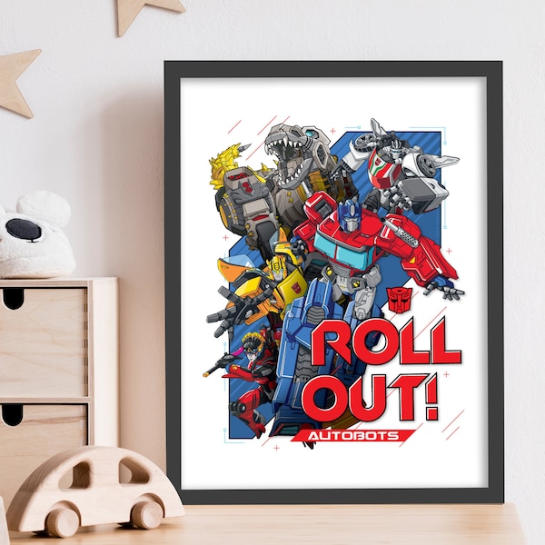 Transformers Print - Transformers Autobots Roll Out Wall Art Poster