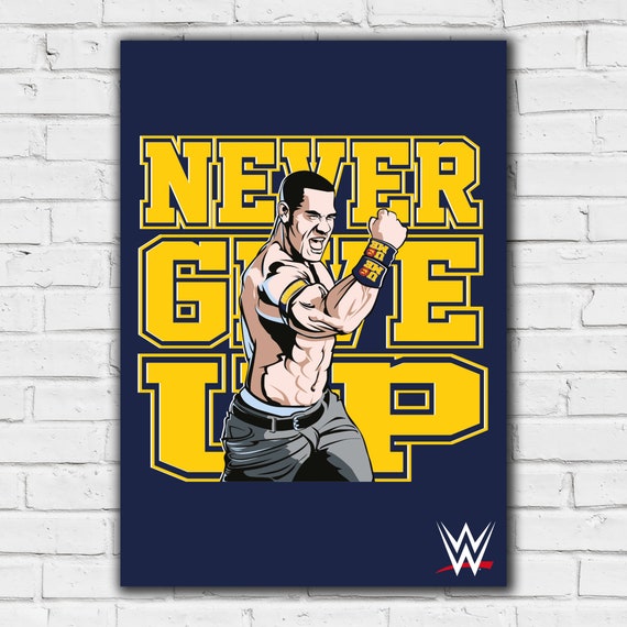 WWE プリント - ジョン・シナ ネバー・ギブアップ ポスター レスリング